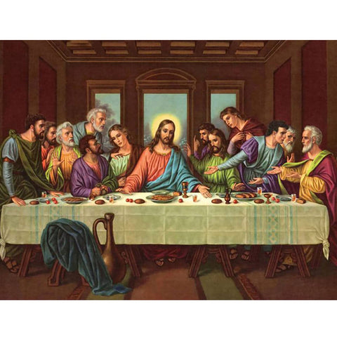 ZGmaxCL DIY Diamond Painting Kits for Adults Full Drill The Last Supper Crystal Wall Art Decor Pictures 27.6 x 15.7inch