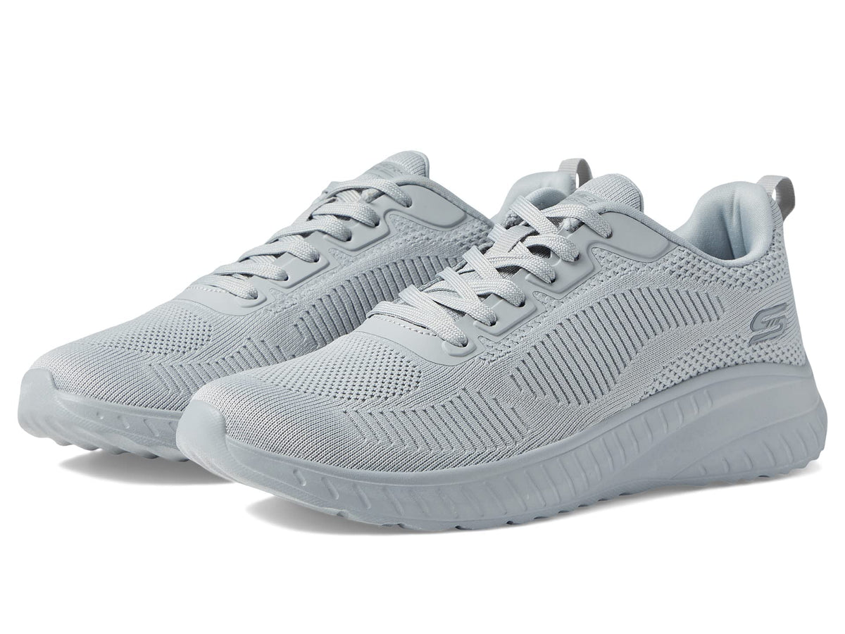 Skechers womens Sport - Squad Chaos - Face Off, Light Gray, 10