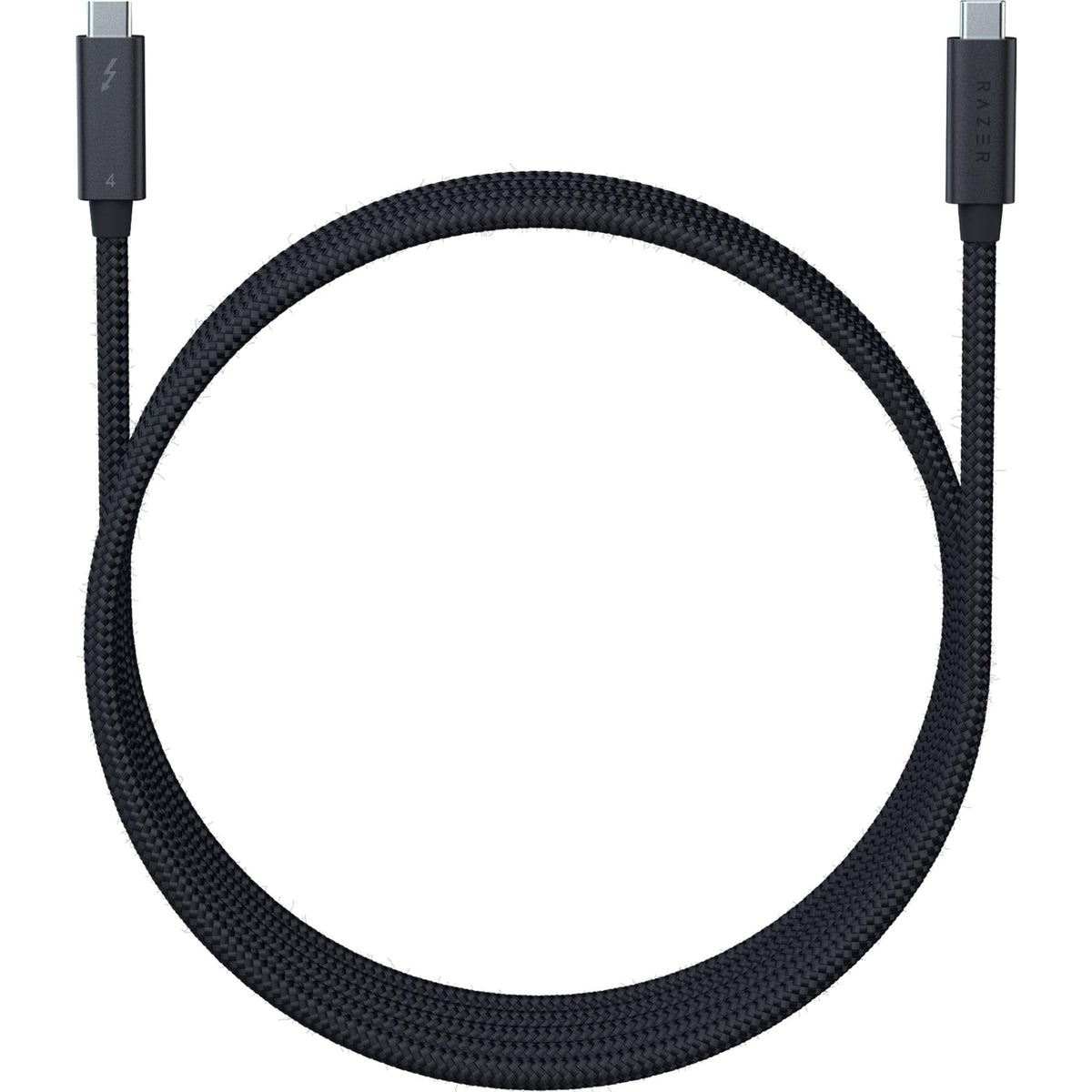 Razer Thunderbolt 4 Cable (0.8m / 2.5ft): Up to 40 Gigabits Per Second - Up to 8K Resolutions - Up to 100W Charging - Compatible with Windows PC/Mac/Thunderbolt 3 Devices - Black