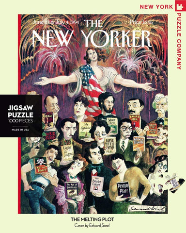 New York Puzzle Company - New Yorker The Melting Plot - 1000 Piece Jigsaw Puzzle