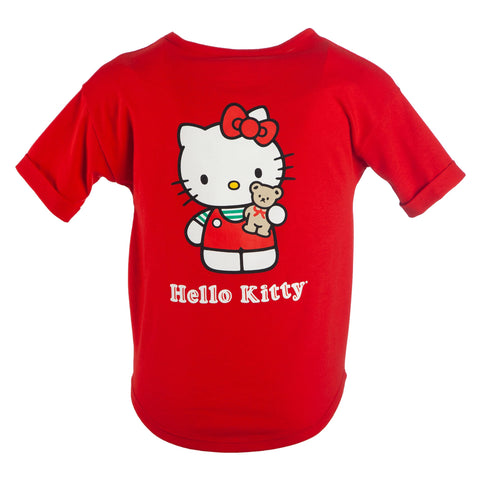 Youth Girls' Hello Kitty Tie-Front Short-Sleeve T-Shirt-X-Large