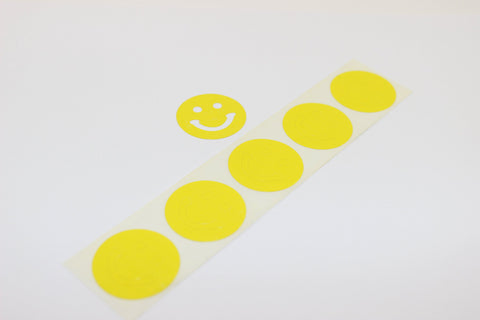 Smiley Face Tanning Bed Stickers 100 Pack