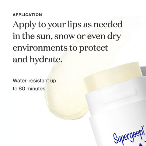 Supergoop! PLAY Lip Shield SPF 30 with Mint - Pack of 2 - Moisturizing Lip Balm for Dry Cracked Lips - Broad Spectrum UV Protection