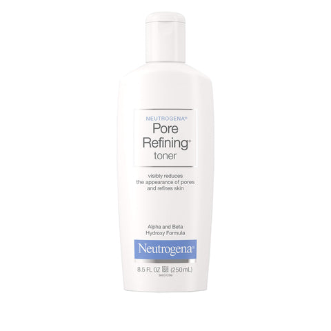 Neutrogena Pore Refining Toner with Witch Hazel, Alpha Hydroxy Acid & Beta Hydroxy Acid, Oil-Free & Hypoallergenic Facial Pore Cleansing Toner, 8.5 fl. oz