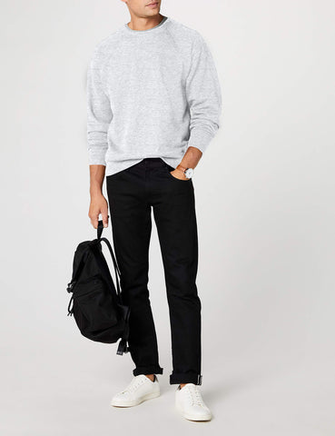 Geeney Mens Raglan Classic Sweater, Grey, M UK