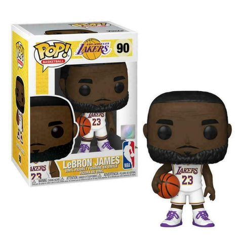 Lebron James Los Angeles Alternate Jersey #90 Pop Sports NBA Action Figure (Bundled with Pop Protector to Protect Display Box)