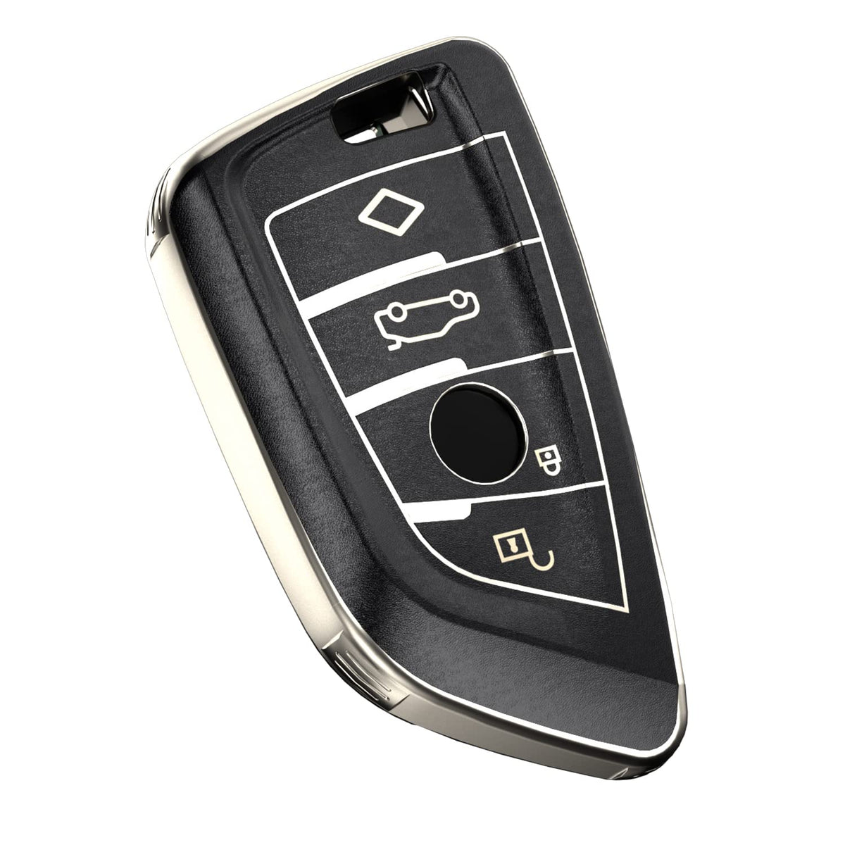 OATSBASF Car Key Case Suitable for BMW, Key Case Cover for BMW X1 X2 X3 X4 X5 X6 1 Series 2 5 Series 7 Series Accessories (Y-Black)