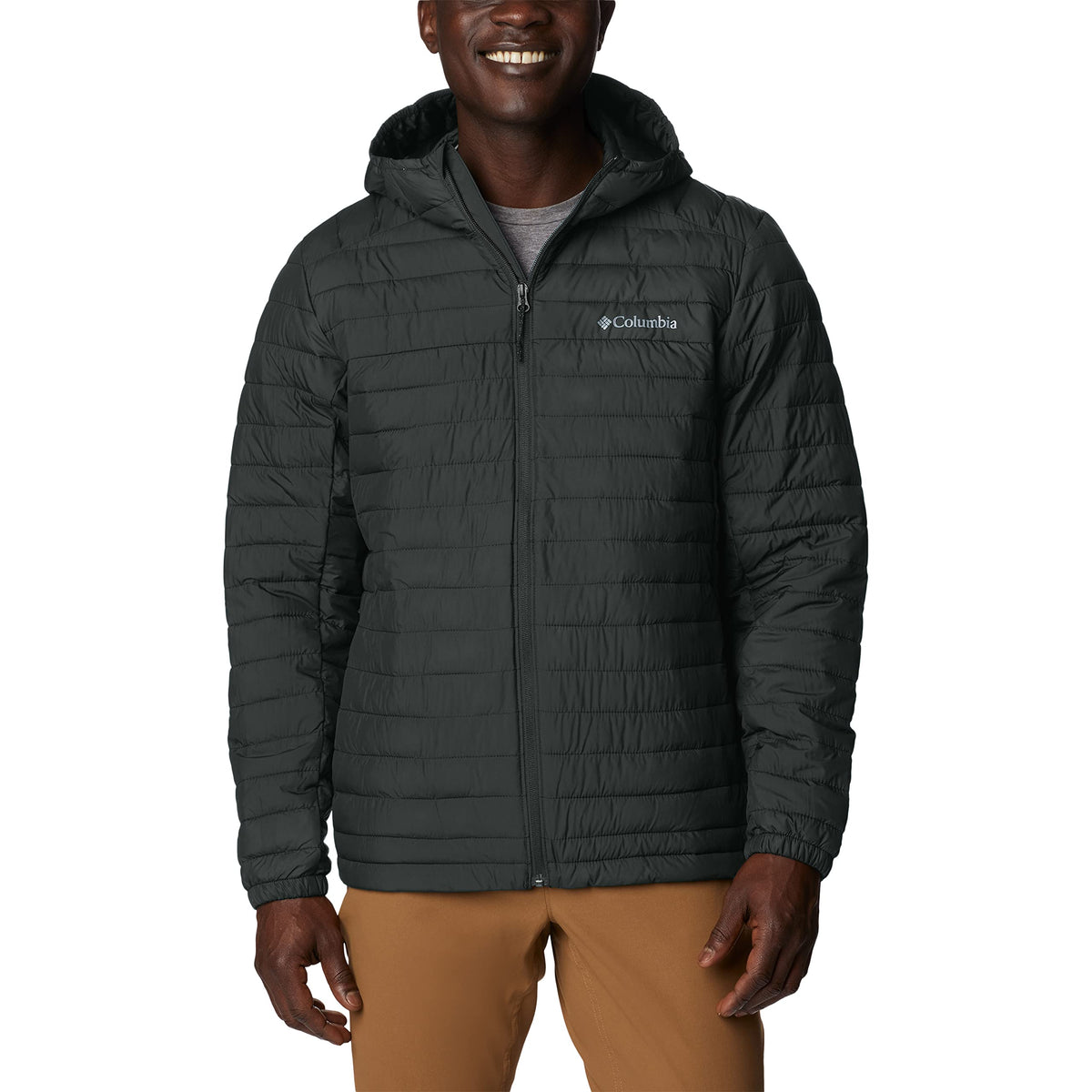 Columbia Men's Silver Falls Hooded Jacket, Hooded Puffer Jacket, Shark, Size M
