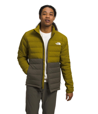 THE NORTH FACE Men's Belleview Stretch Down Jacket, Sulphur Moss/New Taupe Green, Small