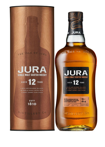 Jura 12 Year Old Single Malt Whisky, 70 cl
