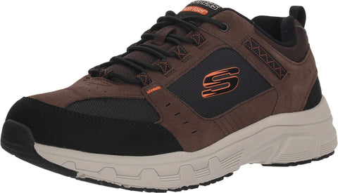Skechers mens Oak Canyon Oxford, Chocolate/Black, 10.5 US