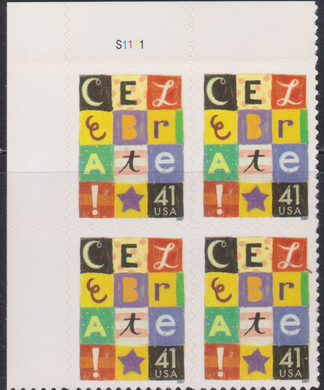 Celebrate 4 X 41Ãƒâ€šÃ‚Â¢ US Postage Stamps