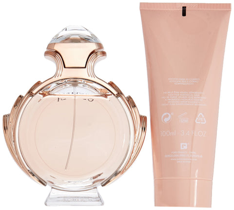 Paco Rabanne Olympea 2.7oz Edp Spray, 3.4oz Sensual Body Lotion 2pc Set Women, 2count