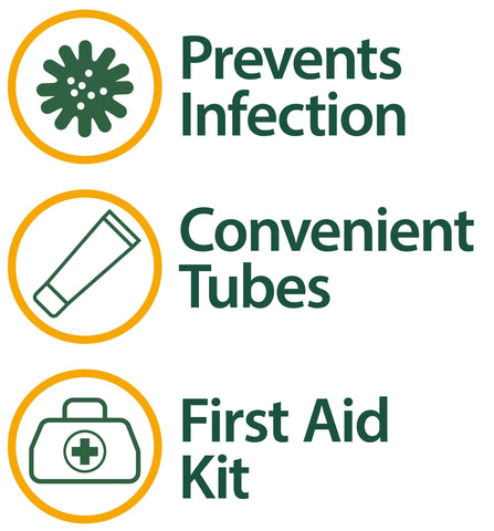Globe (4 Pack) Triple Antibiotic First Aid Ointment, 1 oz, 24-Hour Infection Protection, Wound Care Treatment for Minor Scrapes, Burns and Cuts