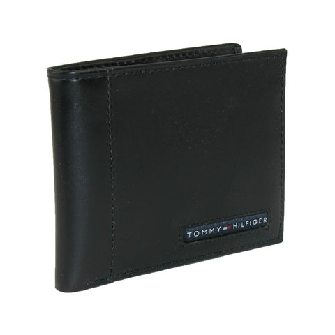 Tommy Hilfiger Mens Genuine Leather Passcase Wallet
