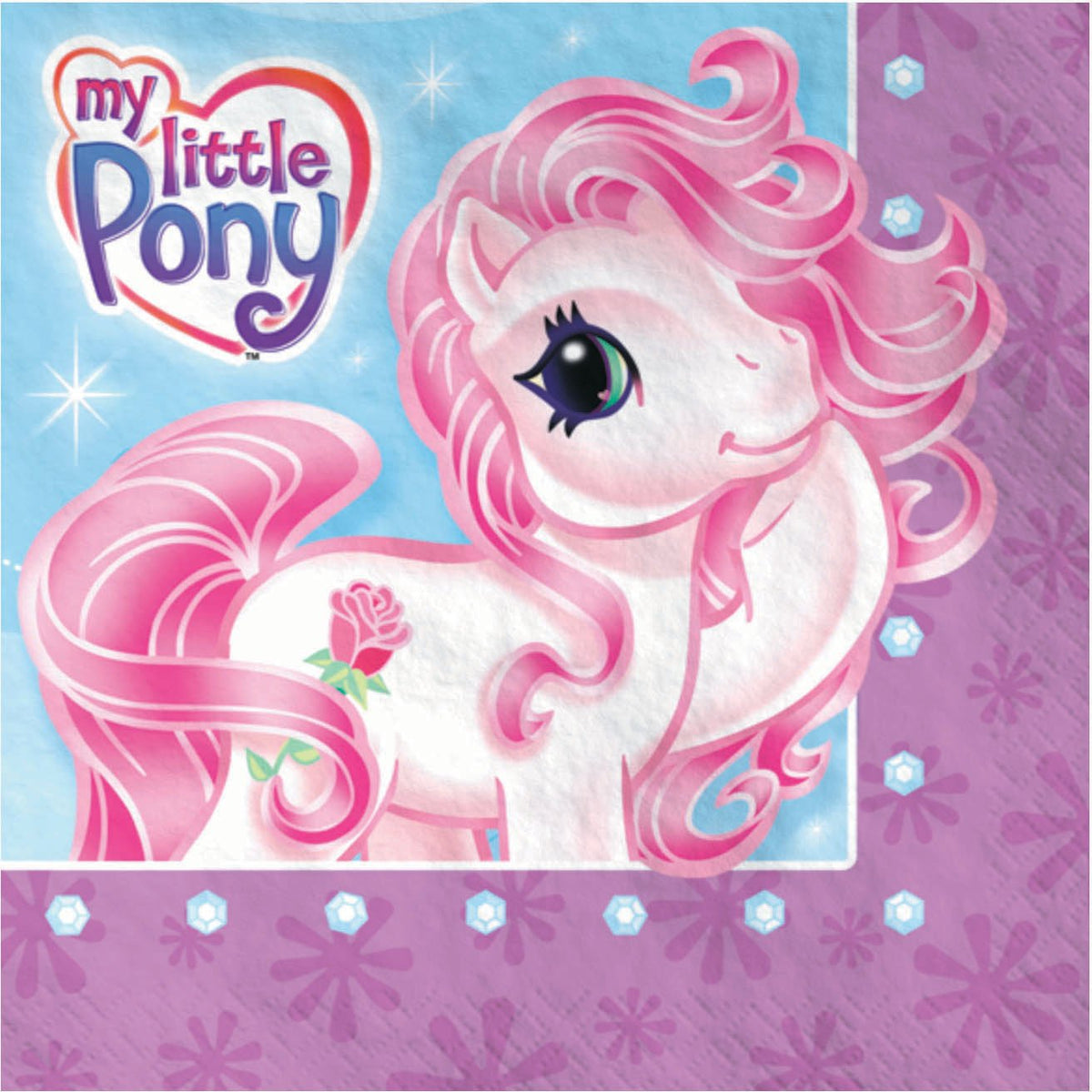Amscan My Little Pony Party Supplies Luncheon Dinner Napkins - 16ct