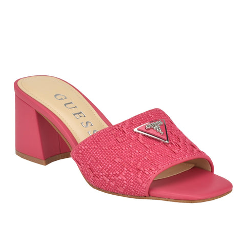 GUESS Women's GABLES Heeled Sandal, Pink 660, 9