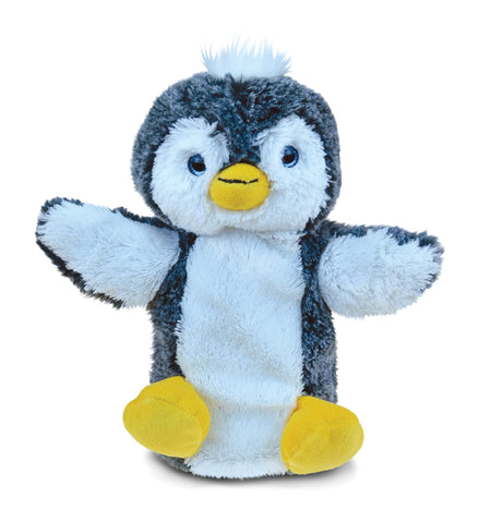 DolliBu Penguin Plush Hand Puppet for Kids - Soft Stuffed Animal Hand Puppet Toy for Puppet Show Games Puppet Theaters for Kids, Adult Cute Puppets Educational Toy to Teach Children & Toddlers