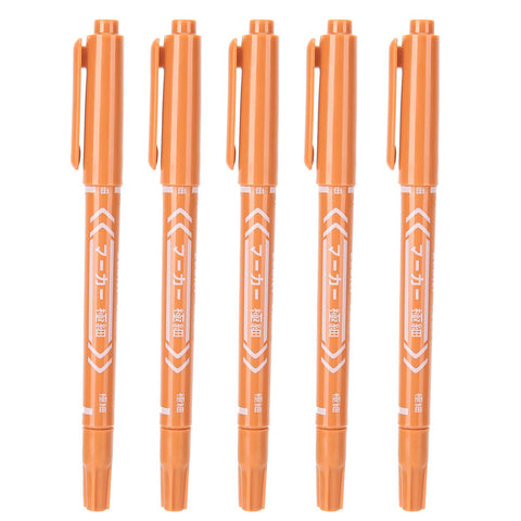 5pcs Tattoo Marker Pen Waterproof Tattoo Piercing Marker Pen Scribe Body Art Supply Tool Design Pen for Tattoo Piercing Positioning Tattoo Markers for Skin