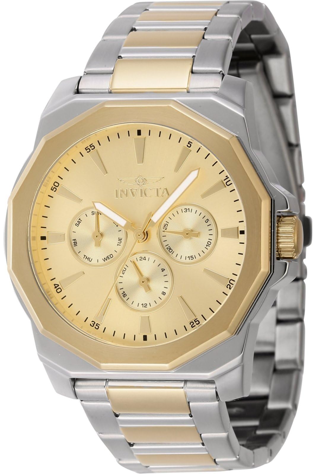 Invicta Men's Speedway 42mm Stainless Steel Quartz Watch, Two Tone (Model: 46846)