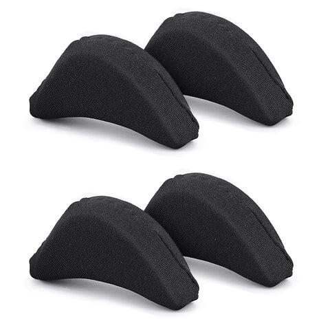 Sibba 4 Pieces Toe Filler Inserts Unisex Breathable Soft Big Toe Plug Forefoot Pad Shoe Filler for High Heel Foot Pain Relief for Women Girls (Black)