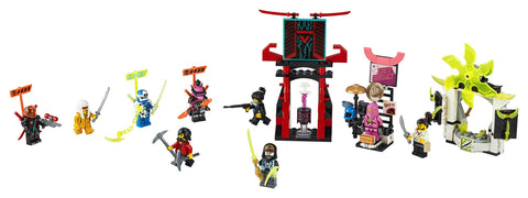 LEGO NINJAGO GamerÃƒÂ¢Ã¢â€šÂ¬Ã¢â€žÂ¢s Market 71708 Ninja Market Building Kit (218 Pieces)