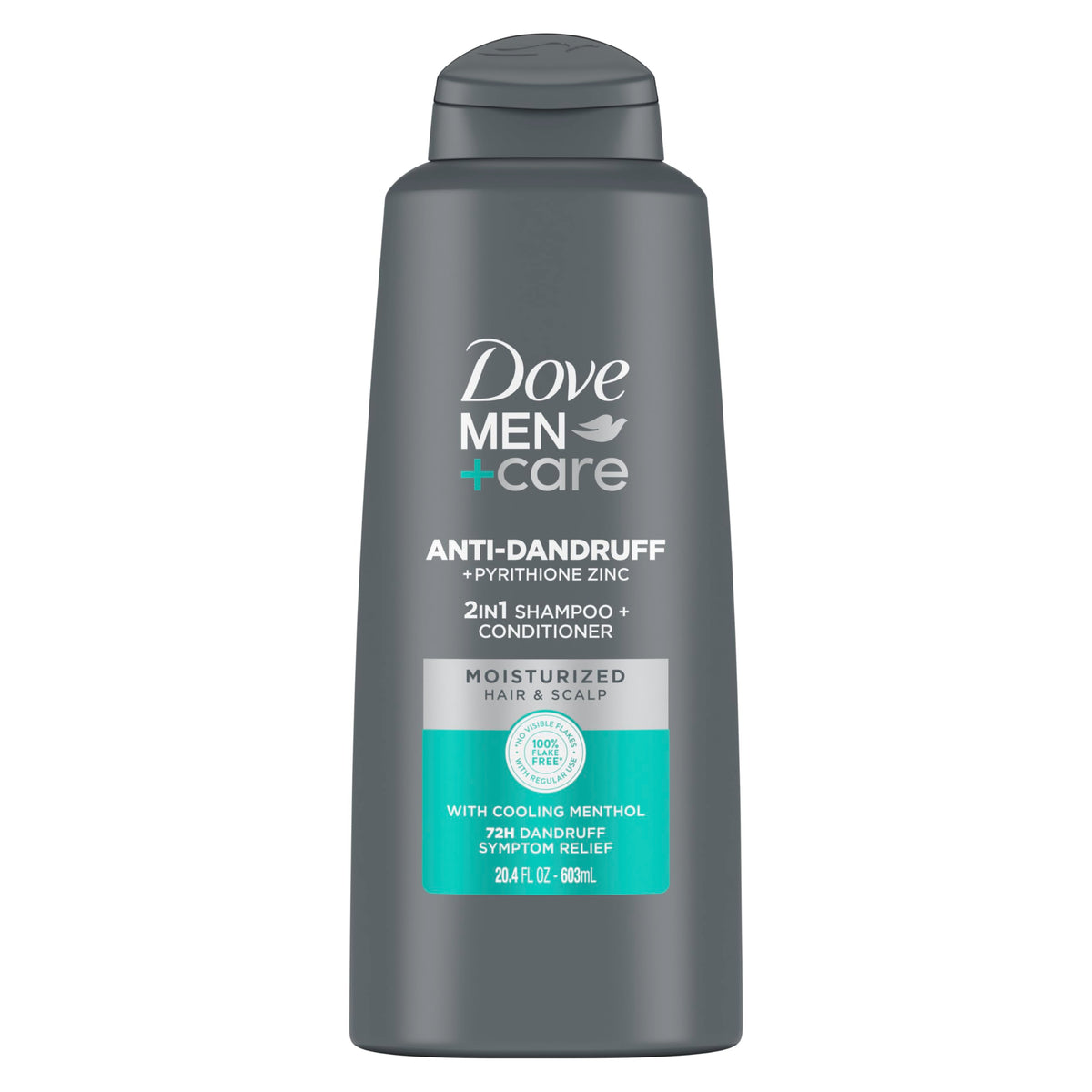DOVE MEN + CARE DermaCare Scalp 2-in-1 Shampoo and Conditioner Dandruff Defense for Dry Scalp Hair Care and Dandruff Treatment Made with Pyrithione Zinc 20.4 oz