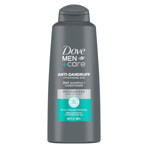 DOVE MEN + CARE DermaCare Scalp 2-in-1 Shampoo and Conditioner Dandruff Defense for Dry Scalp Hair Care and Dandruff Treatment Made with Pyrithione Zinc 20.4 oz