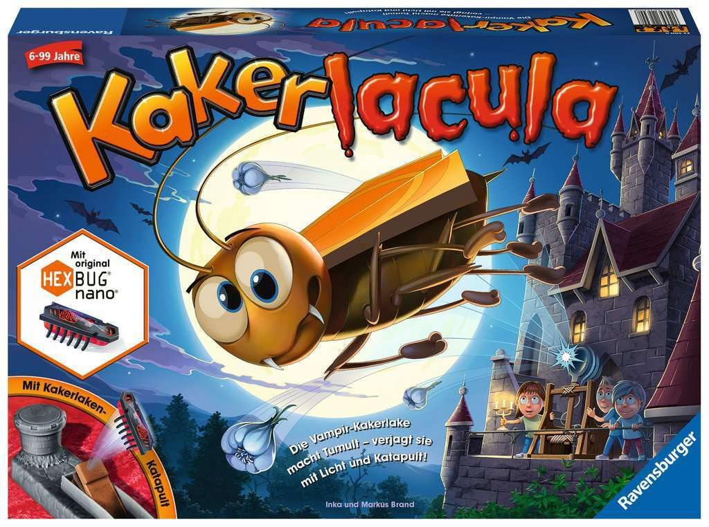 Ravensburger Kinderspiele 22300 Cockerlacula Action Game with Electronic Cockroach for Young and Old, Family Game for 2-4 Players, Children's Game from 5 Years