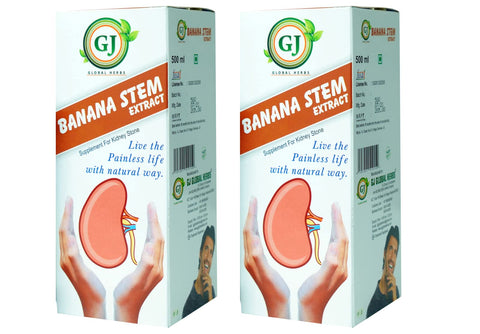V.J.Herbals Banana Stem Juice (Combo Of 2)- 500Ml + 500Ml