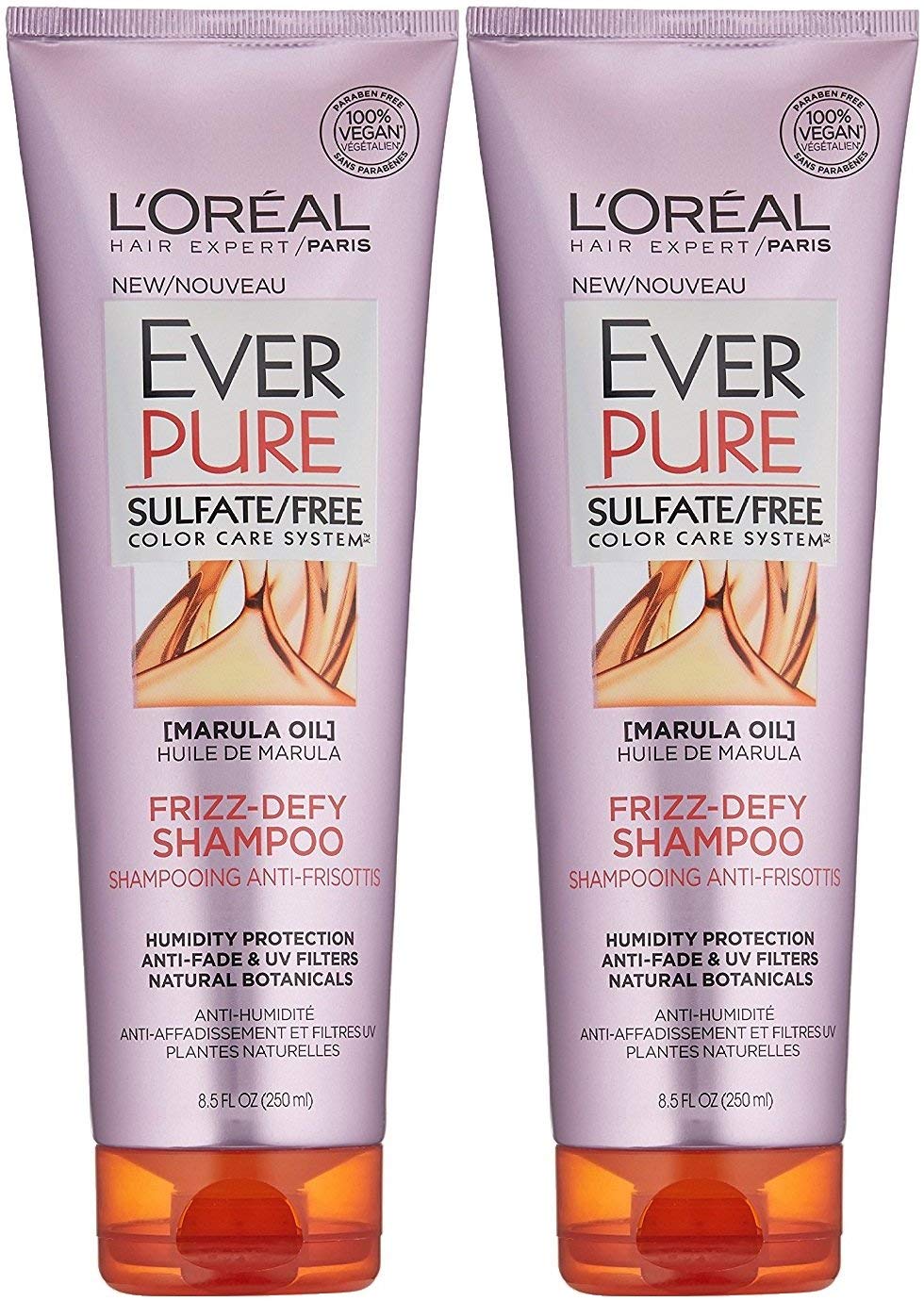 L'OrÃƒÂ©al Paris EverPure Sulfate Free Frizz Defy Shampoo, 8.5 Ounce (Pack of 2)