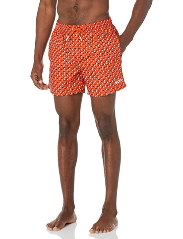 BOSS Vibe Geometric Mini Patter Swim Trunks