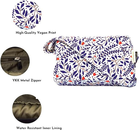 Earthsave Cotton Premium Sling Bag | Canvas Sling Bag for Women with Adjustable strap