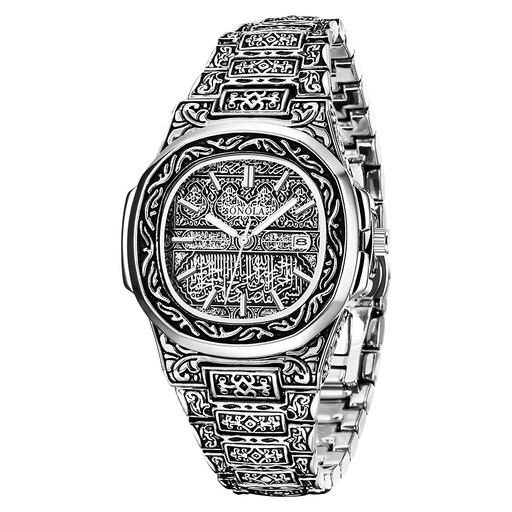 Tiong Mens Watches Classic Waterproof Quartz Watch with Stainless Steel Strap Mens Gifts