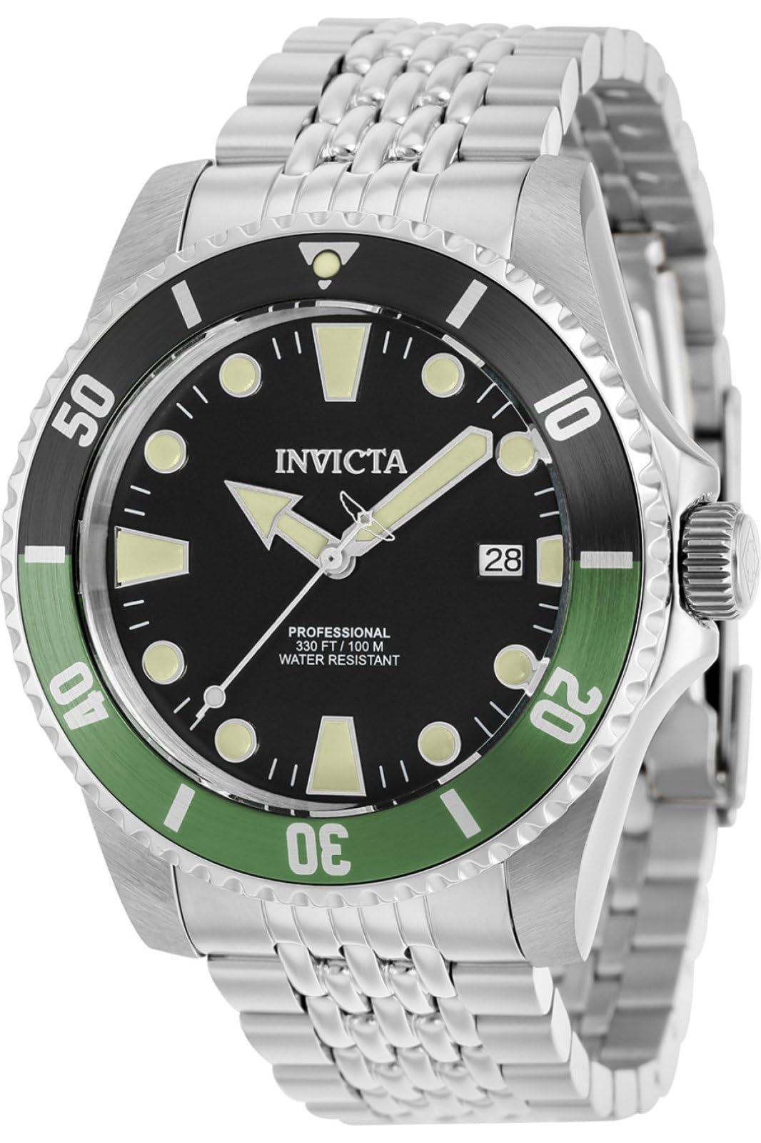 Invicta Pro Diver Men 44mm Stainless Steel Steel Black dial NH35A Automatic