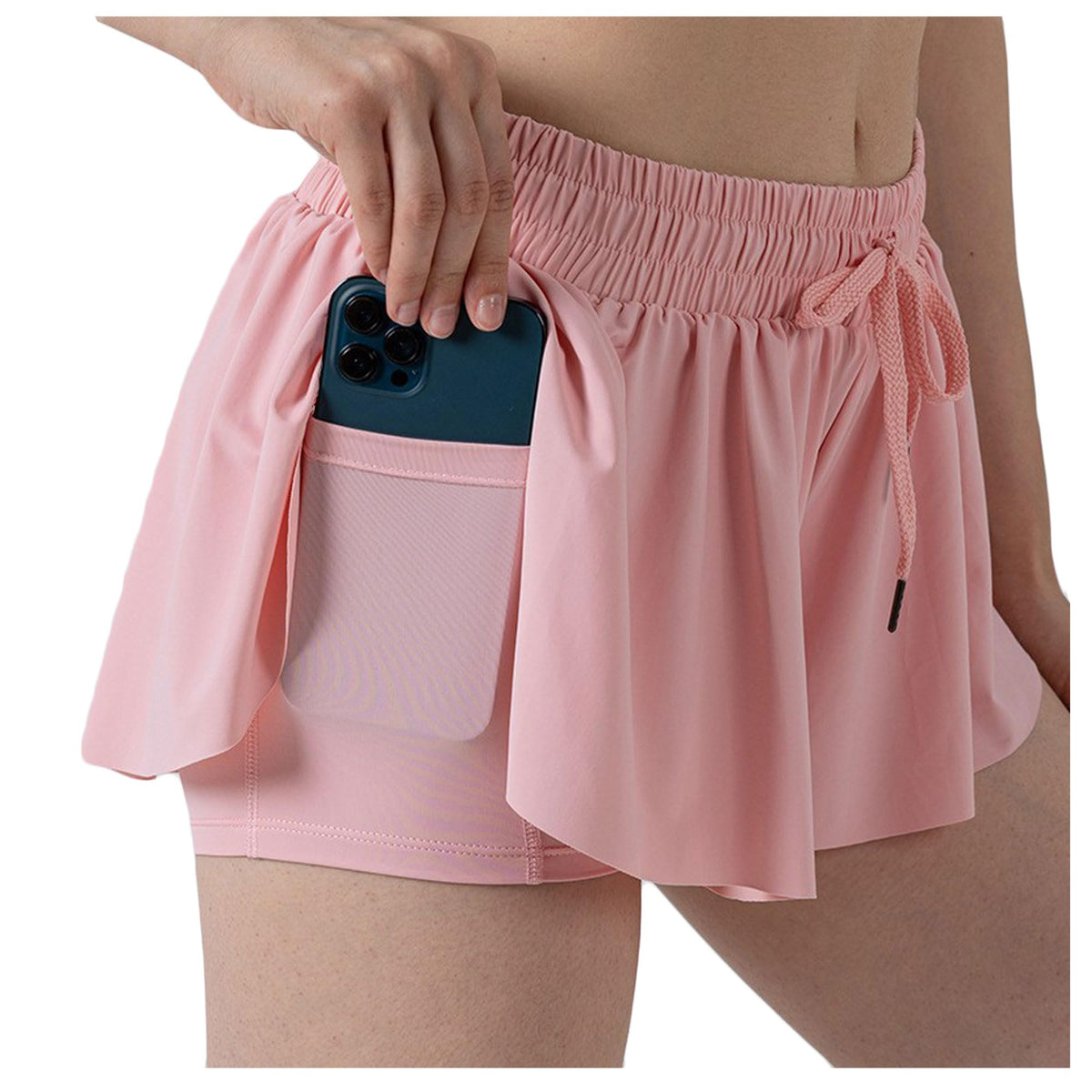Bestgift Kids Running Tennis Skirt Pants Sports Shorts Pink 90CM