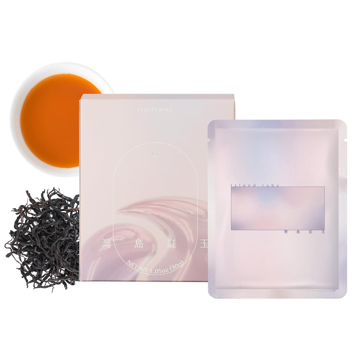Clouty Space, Authentic Taiwan Black Tea, Farm Direct, Refreshing, Ruby 18, Island Ruby, 10 Tea Sachets (30g)