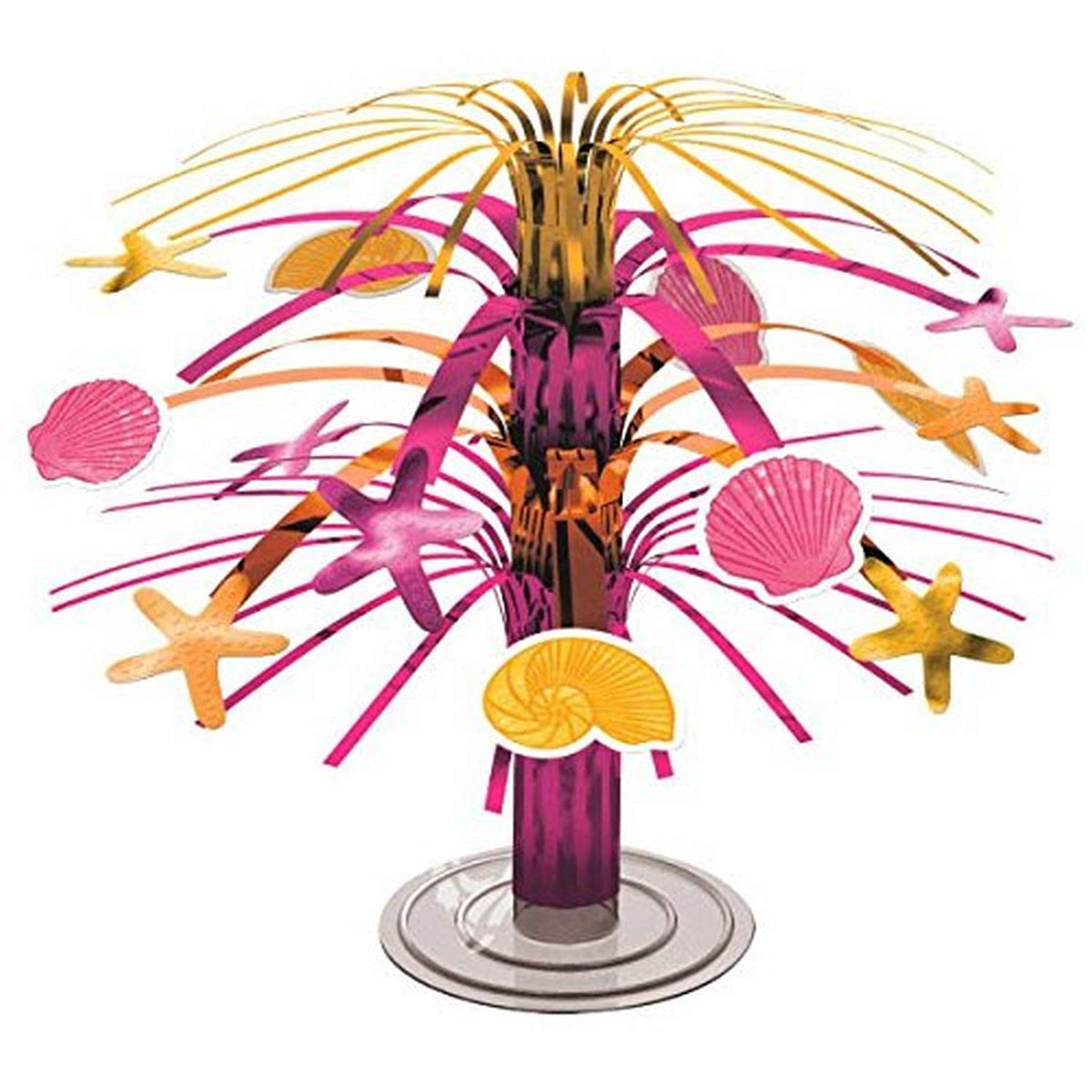 Amscan Summer Shells Party Cascade Centerpiece, 7.5"