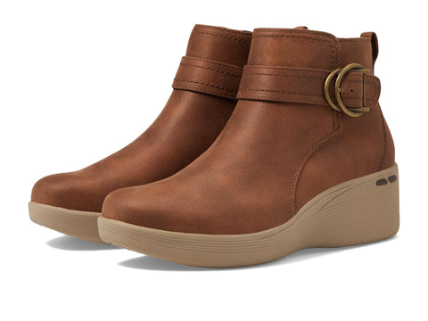 Skechers Women's PIER-LITE-Forever Chic Ankle Boot, Chocolate, 8