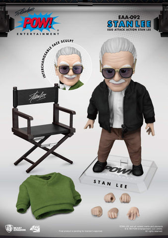 Beast Kingdom Stan Lee EAA-092 Egg Action Action Figure, Multicolor