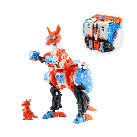 52TOYS Beastbox Ricochet Kangaroo Deformation Toys Action Figures, Collectible Deformation Boy Toys for Party Birthday Gifts, Ages 15 and Up