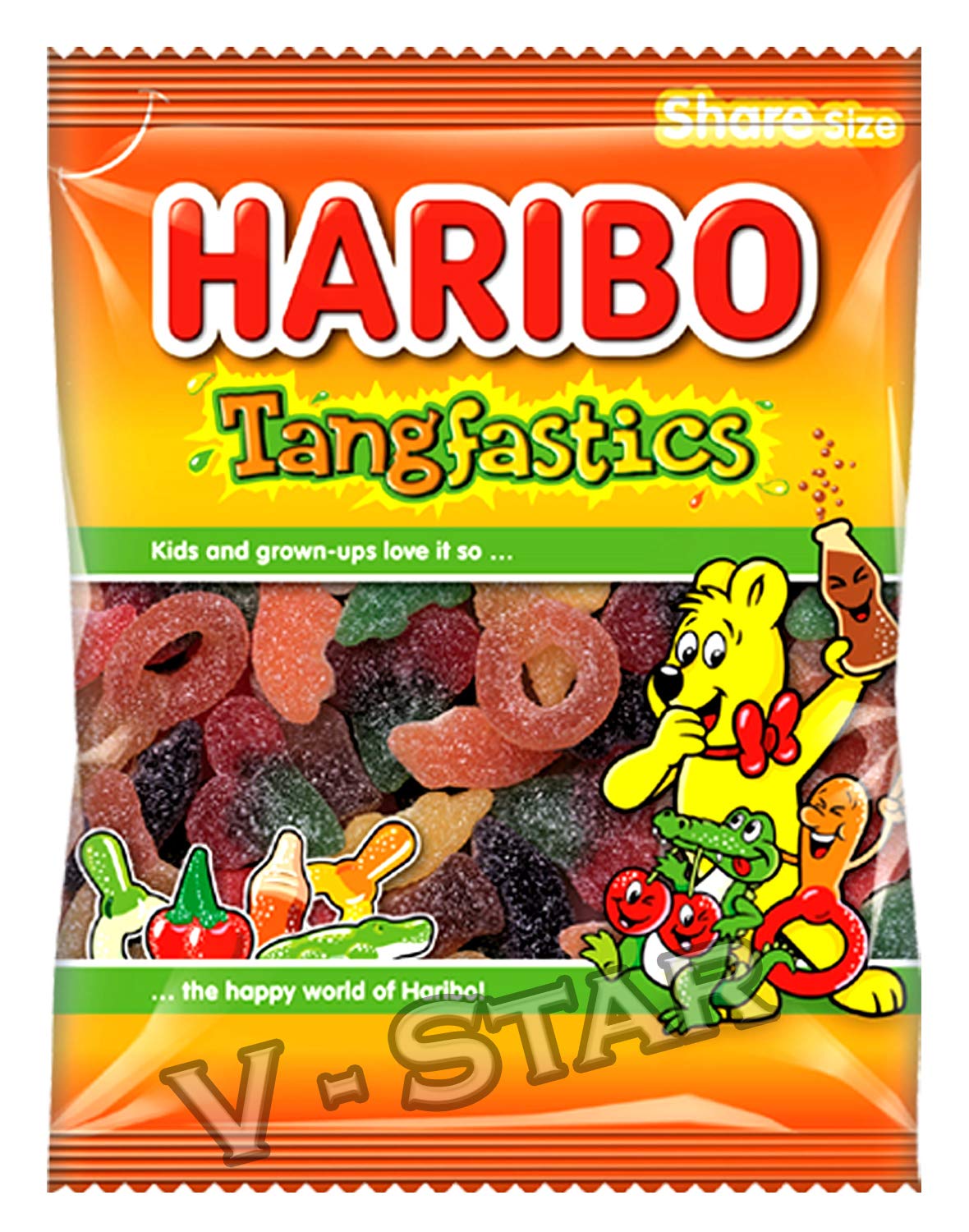 2 x Bags HARIBO Sweets Packs - Fresh Stock (TANGFASTICS 140g)