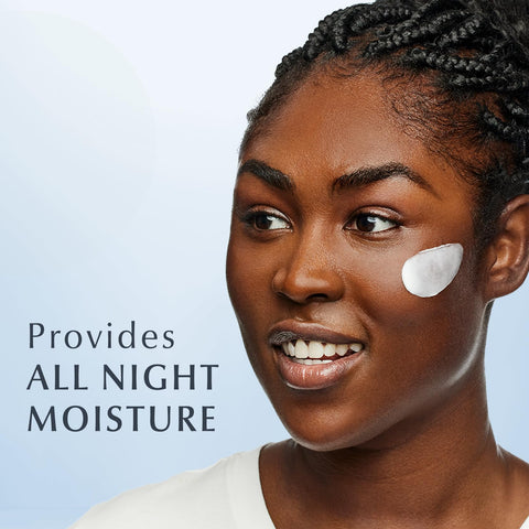 Eucerin Face Immersive Hydration Night Cream with Hyaluronic Acid and Provitamin B5, Ultra-Lightweight Face Moisturizer Smooths Fines Lines and Wrinkles, 2.5 Oz Bottle