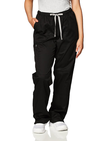 WonderWink WonderWORK WomenÃ¢â‚¬â„¢s Straight Leg Cargo Pant - Black, X Small