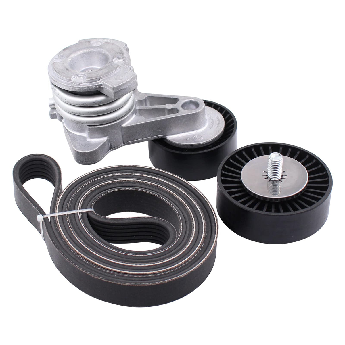 NewYall Pack of 3 Drive Belt Tensioner and Idler Pulley Kit