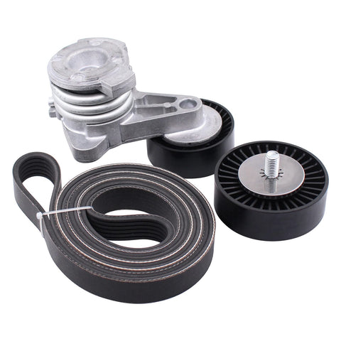 NewYall Pack of 3 Drive Belt Tensioner and Idler Pulley Kit