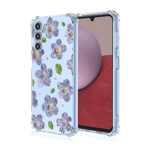 ATISIJIE Flower Case for Samsung Galaxy M13 4G/M23/F23, Clear Floral Flower Pattern Print Design Soft TPU Case Shockproof Girl Women Phone Cover-A89
