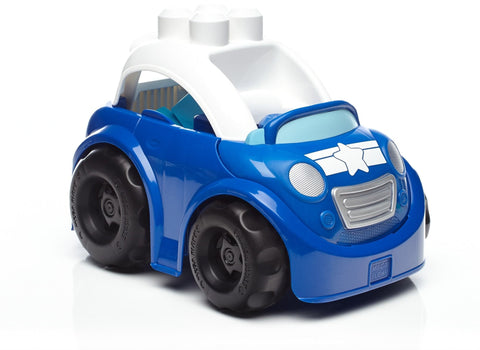 Mega Bloks First Builders Police Car Building Set