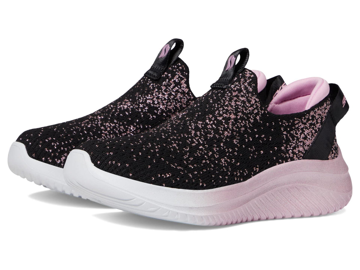 Skechers Kids Ultra Flex 3.0-All Things S Sneaker, Black/Rose Gold, 5 US Unisex Big Kid