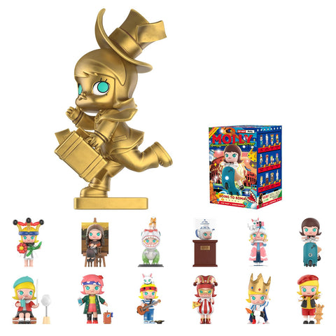 POP MART MOLLY Imaginary Wandering Blind Box Figures, Random Design Box Toys for Modern Home Decor, Collectible Toy Set for Desk Accessories, 1PC